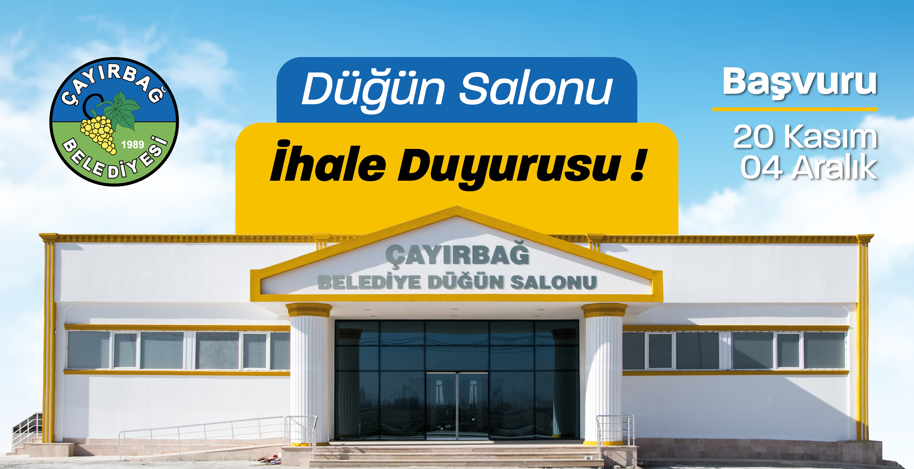 Düğün Salonu Kiralanma İhalesi